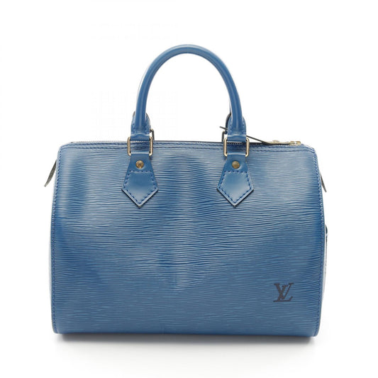 Louis Vuitton Speedy 25 Epi Blue Leather Handbag
