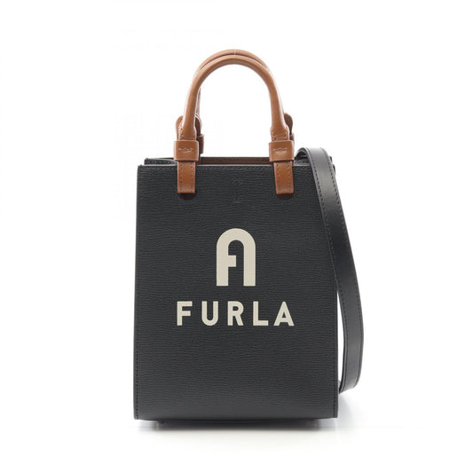 Furla Varsity Style Leather Handbag