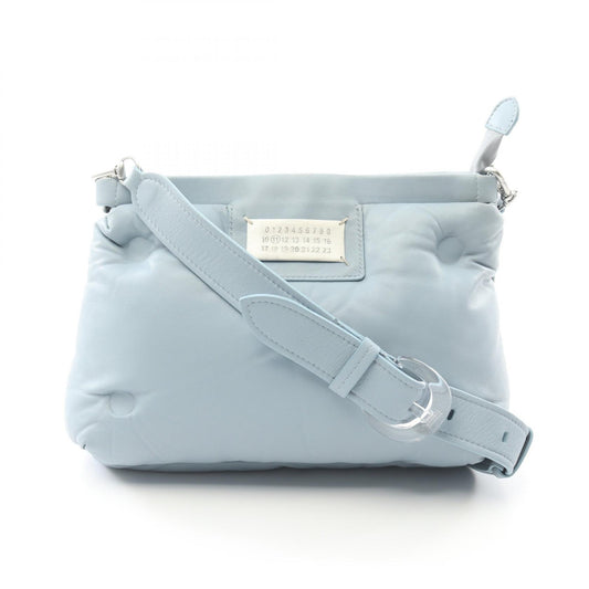 MM6 GLAM SLAM Leather Shoulder Bag Blue