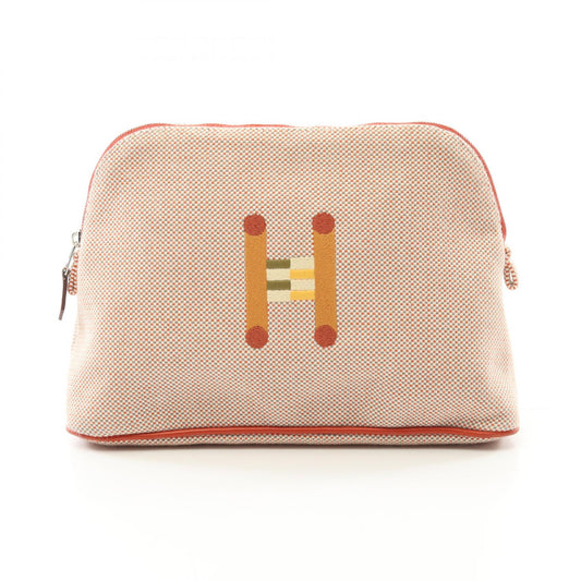 Hermes Bolide Pouch MM Canvas Leather