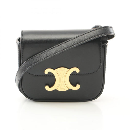 Celine Mini Claude Triomphe Leather Shoulder Bag