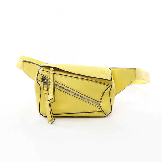 Loewe Leather Puzzle Mini Bum Bag Yellow