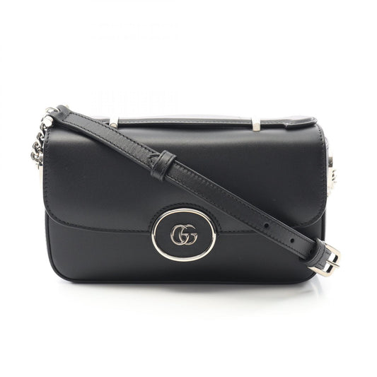 Gucci Double G Leather Shoulder Bag