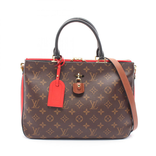 Louis Vuitton Monogram Noir Rouge Handbag M44254