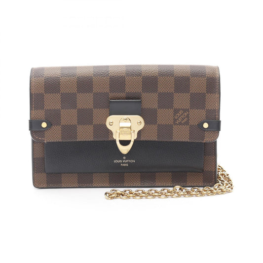 Louis Vuitton Damier Canvas Leather Shoulder Bag N60221