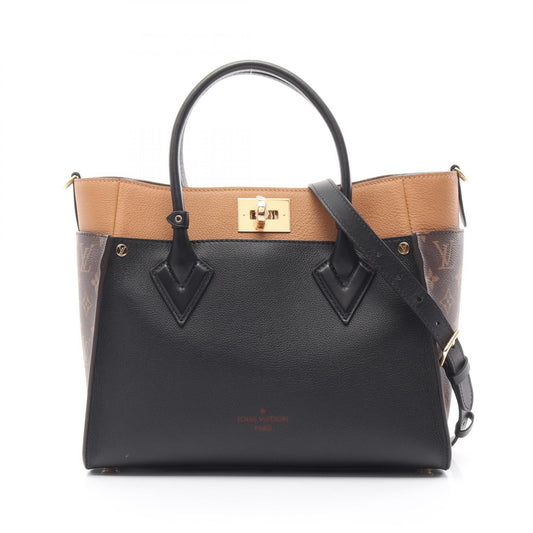 Louis Vuitton Monogram Leather PVC On My Side MM Handbag M53823