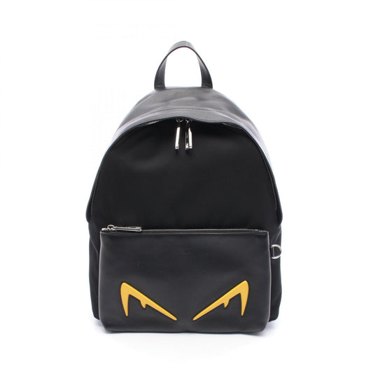 Fendi Monster Bugs Leather Nylon Backpack