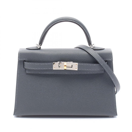Hermes Mini Kelly 2 Gris Misty Handbag