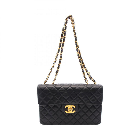 Chanel Lambskin Shoulder Bag Black A01094