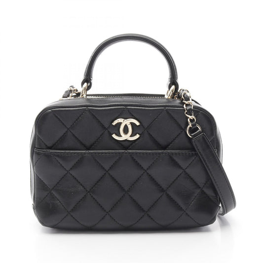 Chanel Lambskin Matelasse Bowling Shoulder Bag