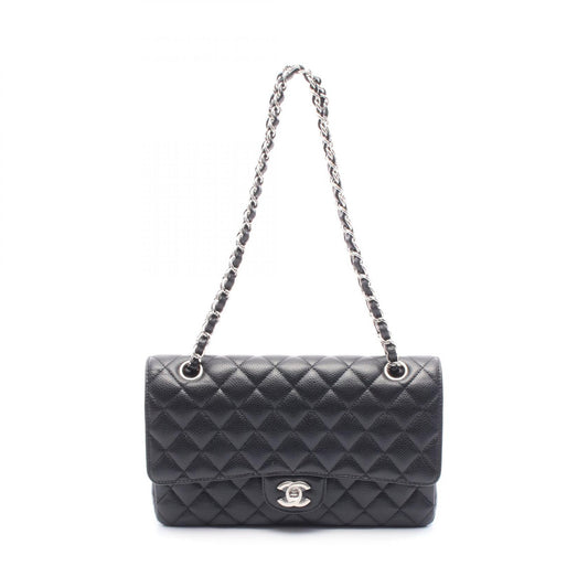 Chanel Caviar Skin Matelasse W Flap Shoulder Bag