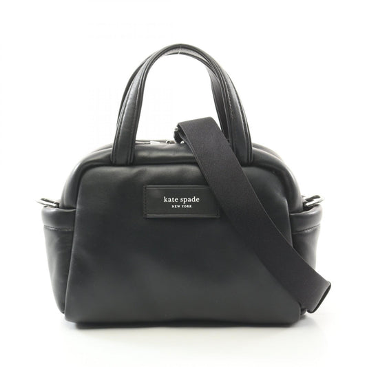 Kate Spade Leather Puffed Handbag Black