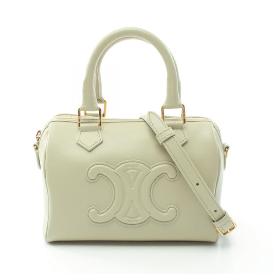 Celine Small Boston Leather Handbag Green