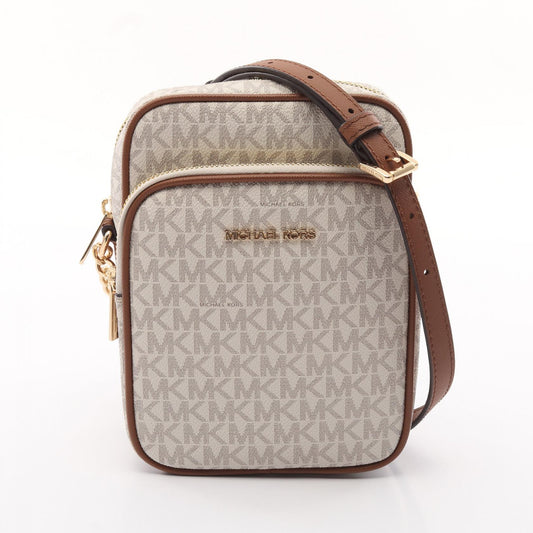 Michael Kors JET SET TRAVEL Shoulder Bag Leather PVC