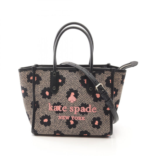 Kate Spade Ella Small Canvas Leather Tote Bag