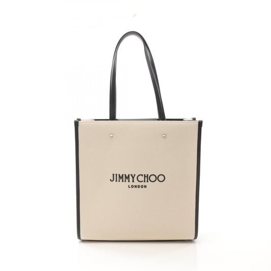 Jimmy Choo Canvas Leather Tote Bag