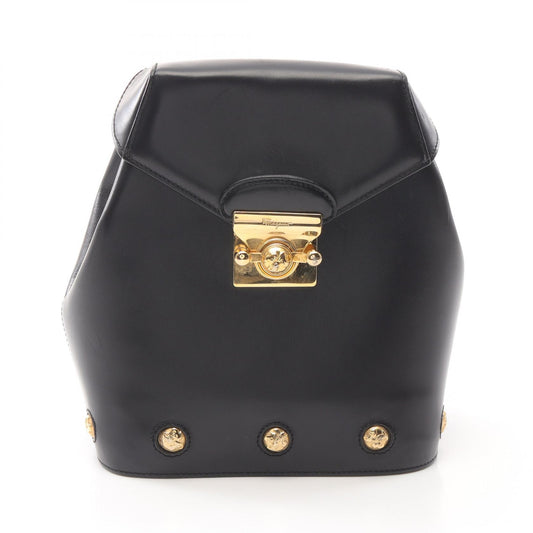 Salvatore Ferragamo Leather Heel Motif Backpack