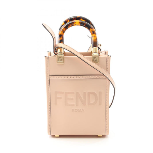 Fendi Sunshine Shopper Mini Leather Handbag