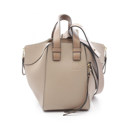 Loewe Leather Hammock Compact Handbag Beige