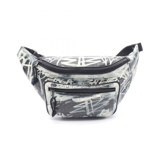 Balenciaga Explorer Graffiti Leather Waist Bag