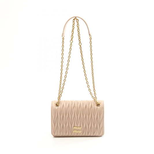 Miu Miu Matelassé Leather Mini Shoulder Bag