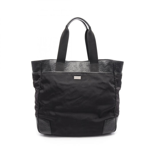 Gucci Nylon Leather Tote Bag 162429