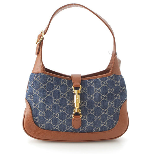 Gucci Jackie 1961 Small GG Denim Leather Bag
