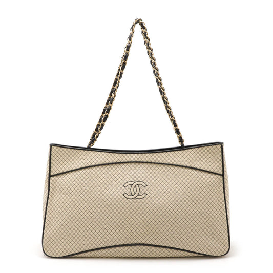 Chanel Micro Matelasse Tote Bag Jersey Leather