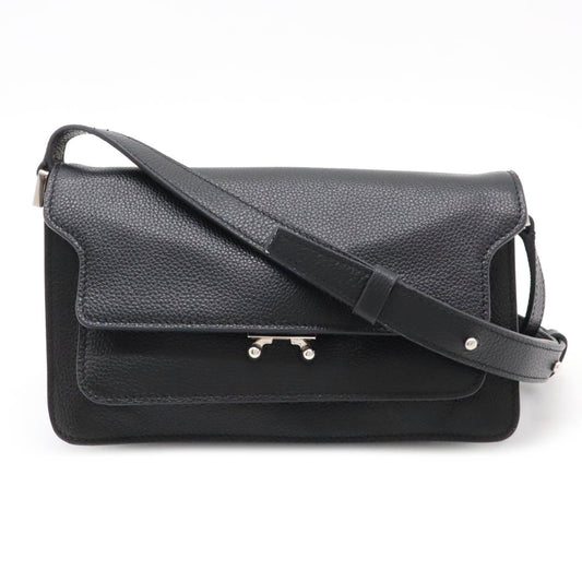 MARNI TRUNK SOFT E/W Leather Shoulder Bag