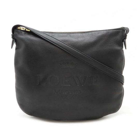 Loewe Leather Heritage Logo Shoulder Bag