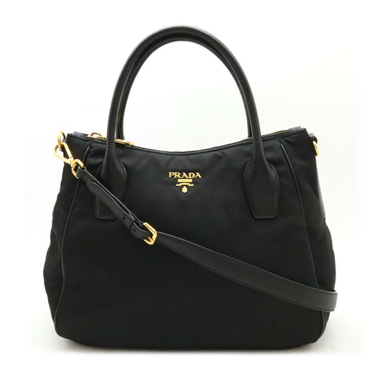 Prada Nylon Leather Tote Bag BR4992