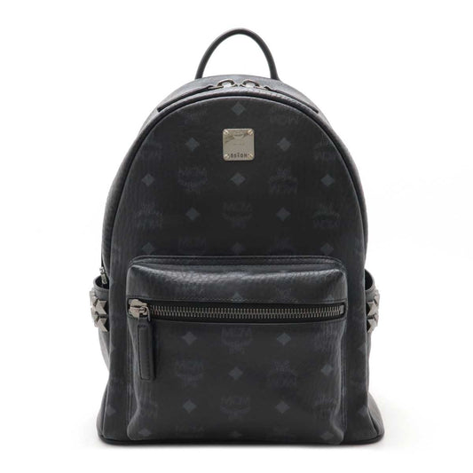 MCM Stark Visetos Backpack Black