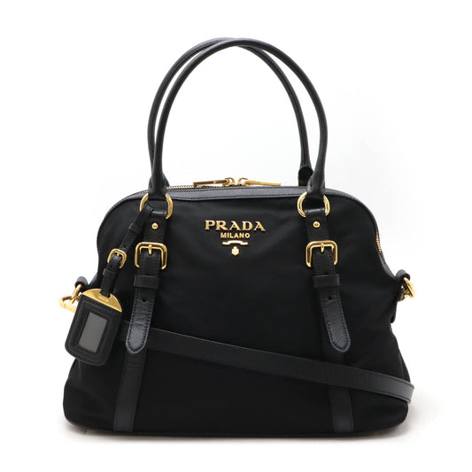 Prada Nylon Leather 2WAY Handbag 1BB013