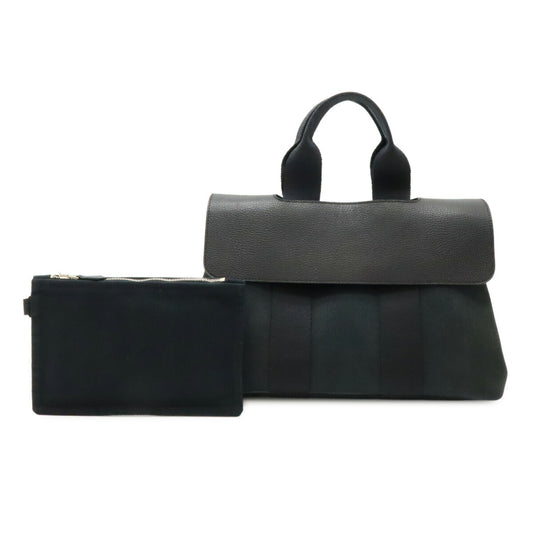 Hermes Valparaiso PM Tote Bag Black Leather