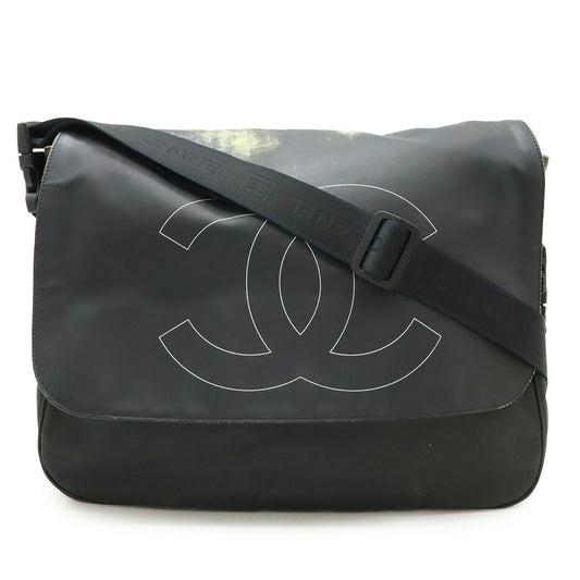 Chanel Coco Mark Messenger Bag Black