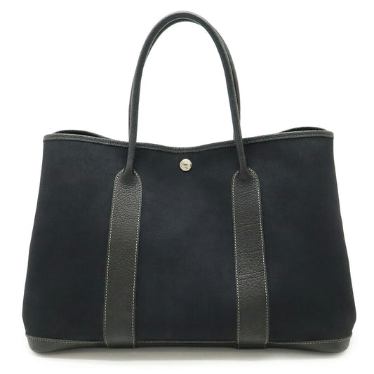 Hermes Garden Party PM Tote Bag Canvas Leather