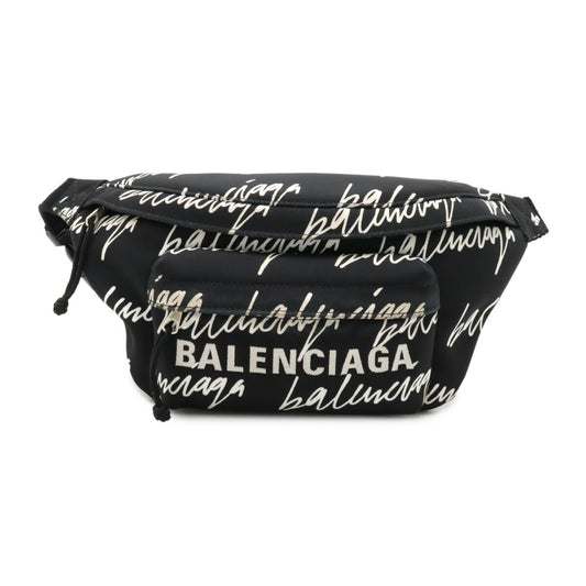 Balenciaga Wheel Logo Print Belt Bag Nylon