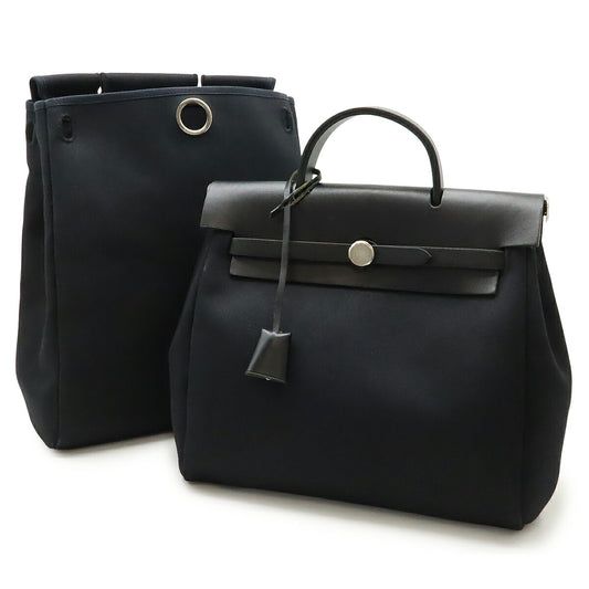 Hermes Ado PM Backpack Leather Black