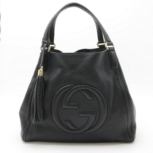 Gucci Soho Leather Tote Bag Black