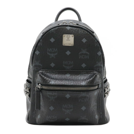 MCM Stark Visetos Backpack Black