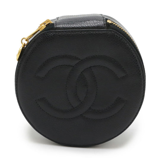 Chanel Caviar Skin Jewelry Case A02787