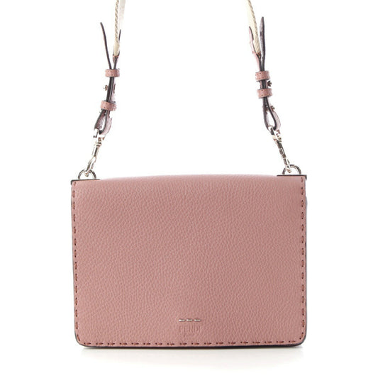 Fendi Selleria Leather Messenger Bag 8BT296