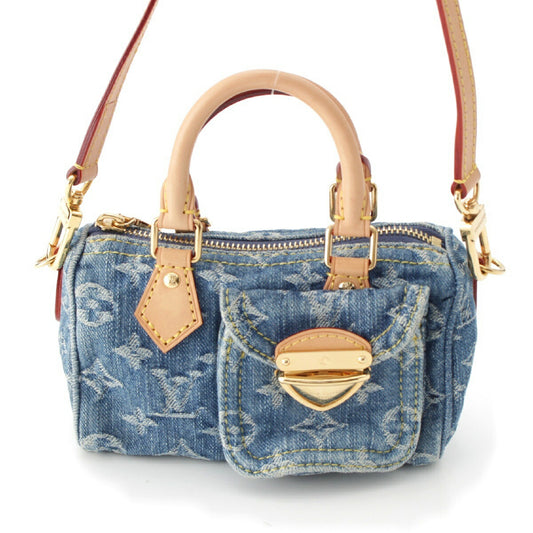 Louis Vuitton Monogram Denim Nano Speedy 2way Bag