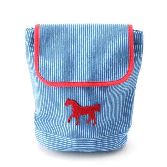 Hermes Cotton Canvas Backpack Blue