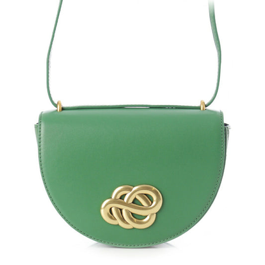 By Malene Birger Cebella Leather Crossbody Bag Green