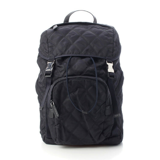 Prada Nylon Triangle Logo Quilted Backpack 2VZ135