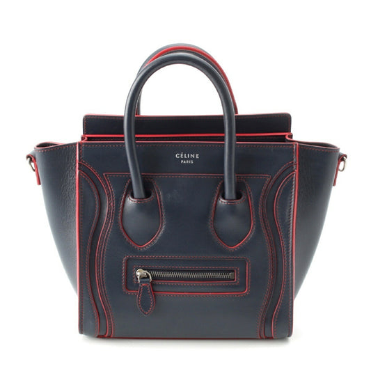 Celine Luggage Nano Shopper Leather Handbag