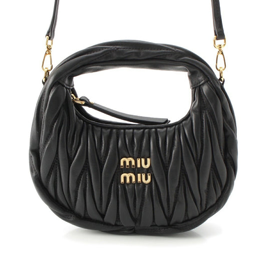 Miu Miu Matelassé Leather 2WAY Shoulder Bag