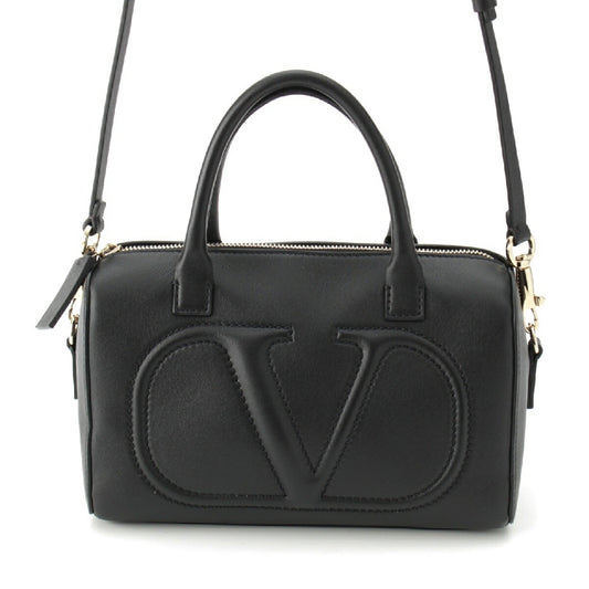 Valentino Leather V Logo 2way Mini Boston Bag