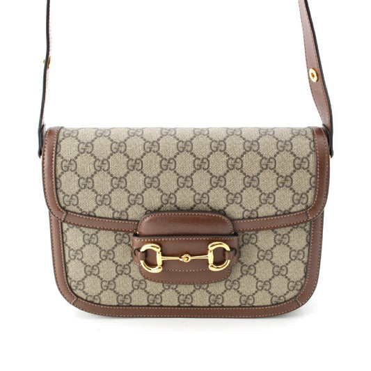 Gucci GG Supreme 1955 Horsebit Shoulder Bag